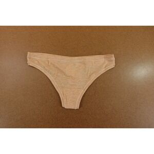 Gap Body Womens Size Small Beige Heather Breathe Thong Panty NWT